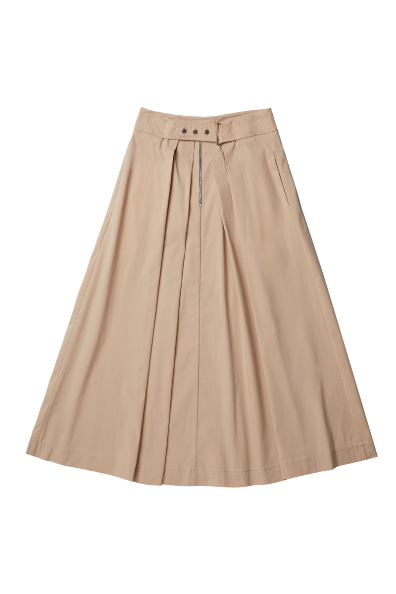 Zipper Skirt in Beige #7981A – UNAYA