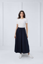 Load image into Gallery viewer, Mindy Skirt in Navy #1505NFNV