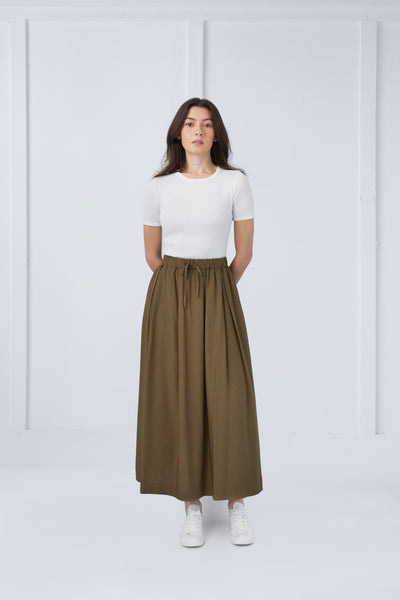 Mindy Skirt in Dark Olive #1505AL