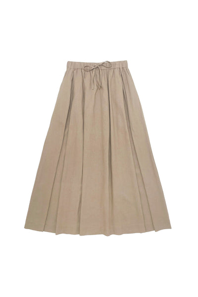 Mindy Skirt in Beige Linen #1505LNBG