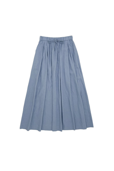 Mindy Skirt in Powder Blue Linen #1505LNBL