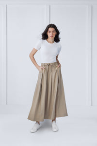 Mindy Skirt in Beige #1505AL