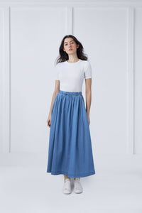 Mindy Skirt in Blue Denim #1505AL