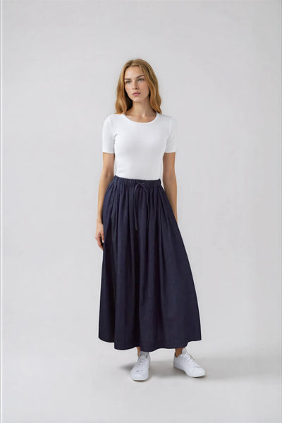 Mindy Skirt in Navy #1505NFNV
