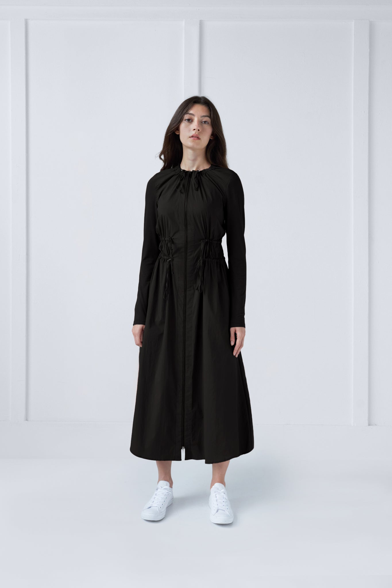 Raincoat Dress in Black #1529H
