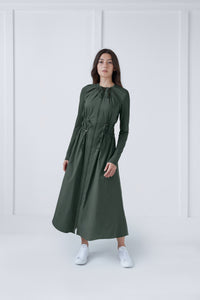 Raincoat Dress in Green #1529H