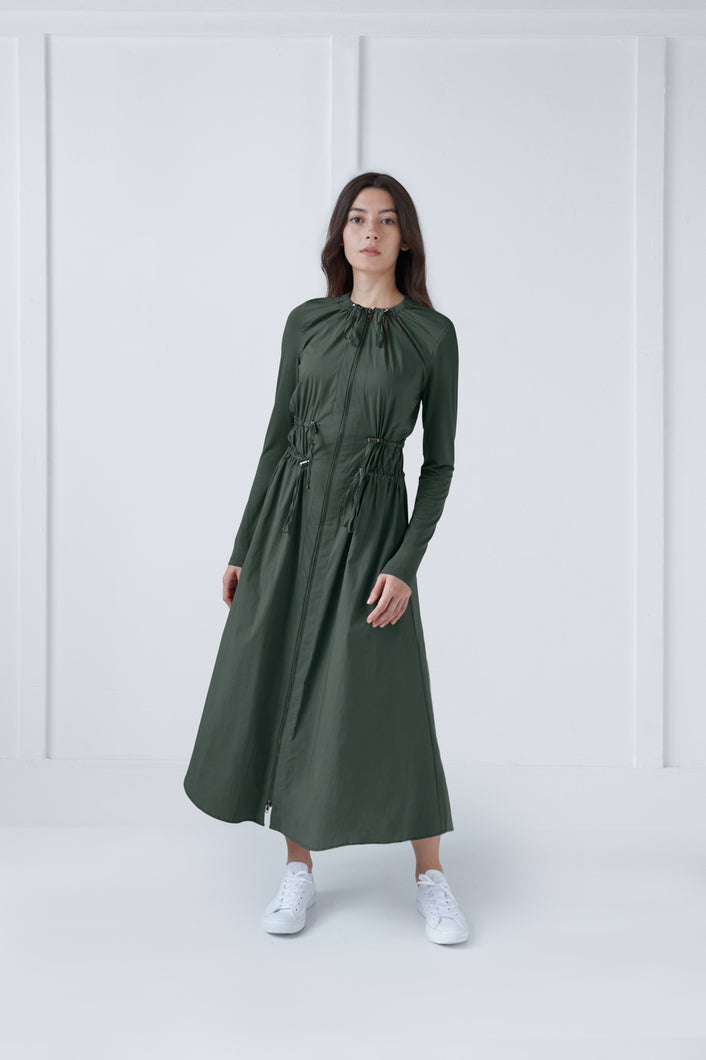 Raincoat Dress in Green #1529H