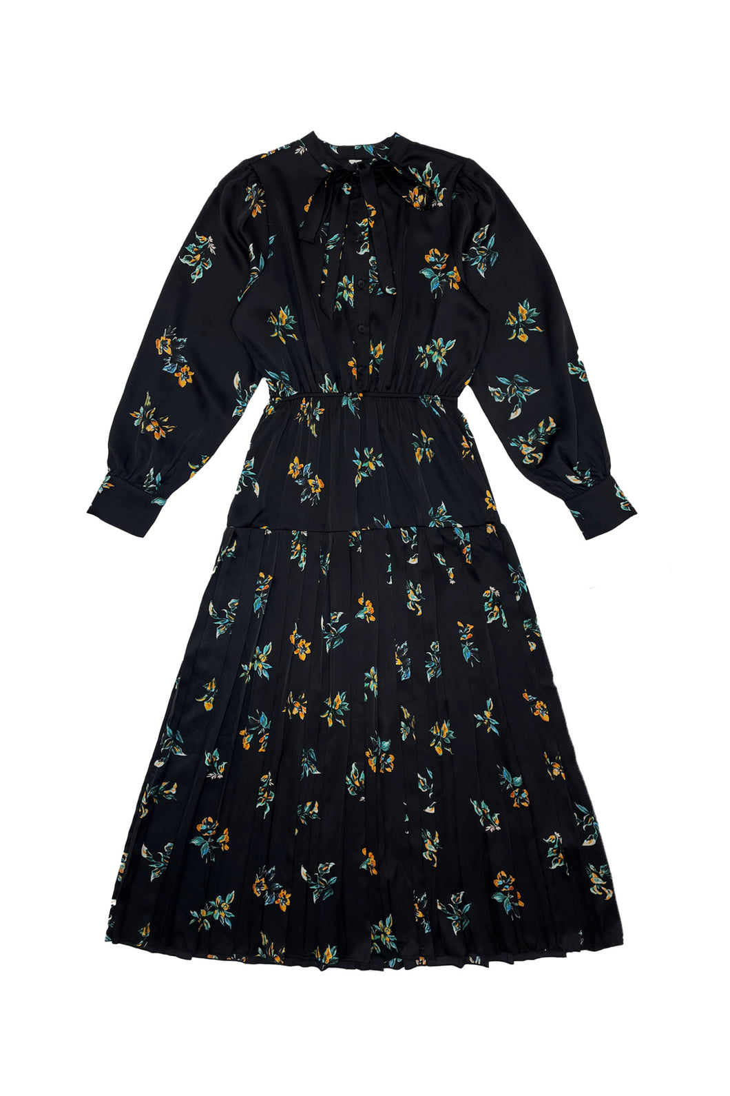 Paloma Dress Print on Black #1533FP