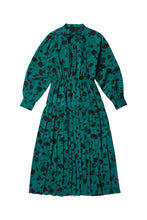 Load image into Gallery viewer, Paloma Dress in Print on Green #1533GF