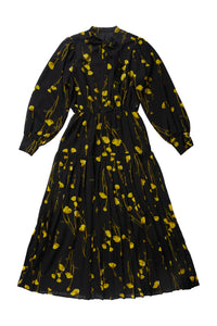 Paloma Dress in Yellow Flower Print #1533YF