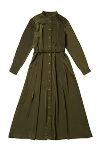 Dress with snaps in Olive #3114UH