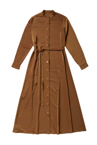 Dress with snaps in Brown #3114UH