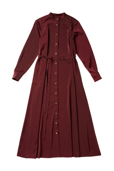 Snap Dress in Burgundy #3114UH