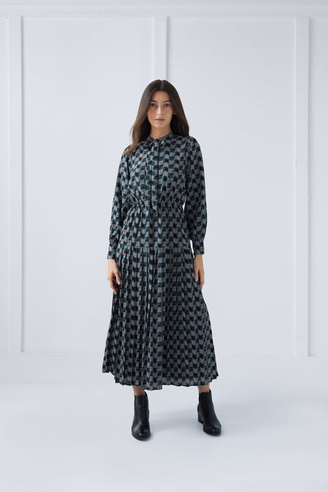 Paloma Dress in Geometric Print #1533GWG