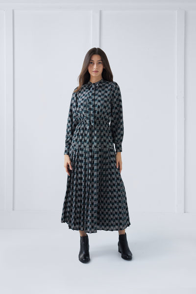 Paloma Dress in Geometric Print #1533GWG