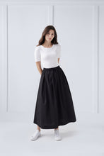 Load image into Gallery viewer, Black Maxi Skirt #1505