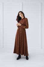 Load image into Gallery viewer, Dress with snaps in Brown #3114UH