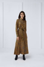Load image into Gallery viewer, Julia Dress in Gold Print #8103PG