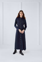 Load image into Gallery viewer, Snap Dress in Navy #3114UHP