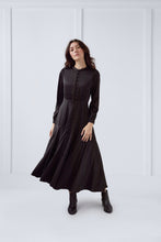 Load image into Gallery viewer, Heather Dress in Black #8465BLK