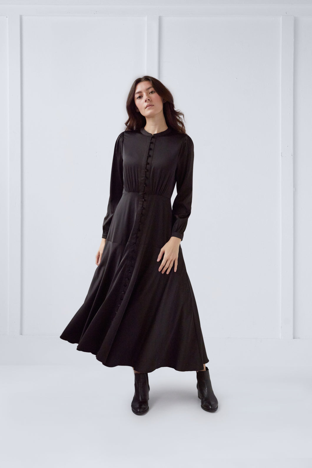 Heather Dress in Black #8465BLK