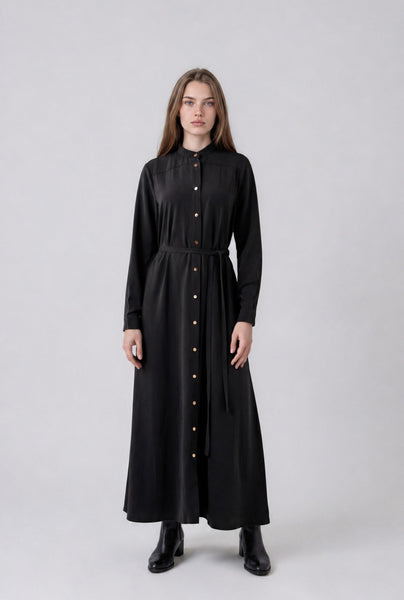 Snap Dress in Black #3114UH