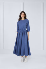 Load image into Gallery viewer, Side Tie Dress in Moonlight Blue #6116MB