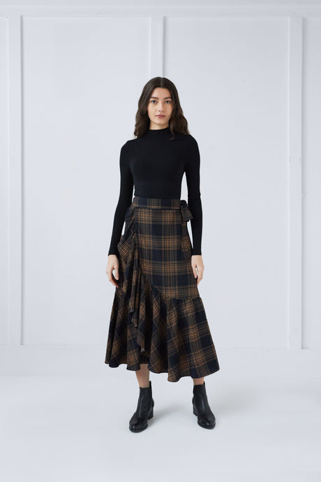 Alex Skirt in Plaid  #7918FW