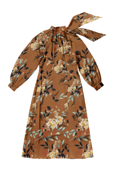Fiona Dress in Golden Print #7978LBYG