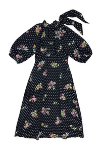 Fiona Dress Dots and Flowers #7978DT