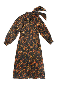 Fiona Dress in Rust Print #7978LOR