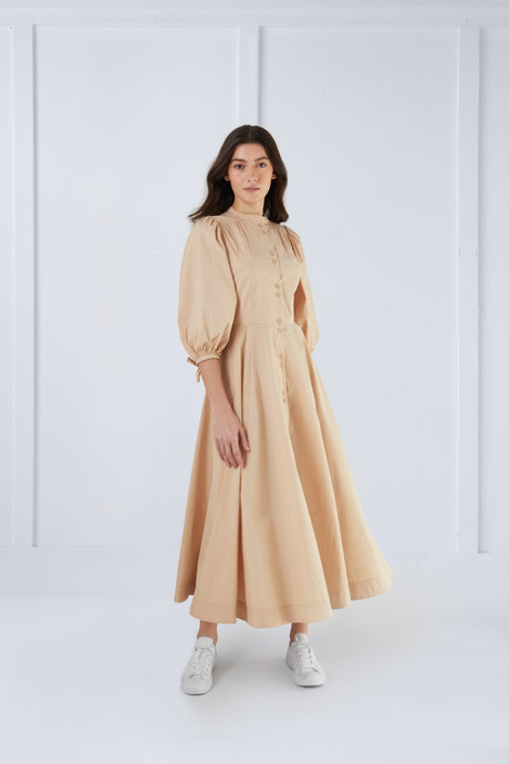 Margo Dress in Beige #7980STN