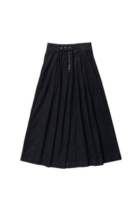 Zipper Skirt in Denim #7981D