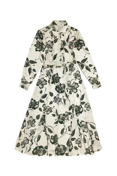 Julia Dress in Ivory Flowers #8103IF