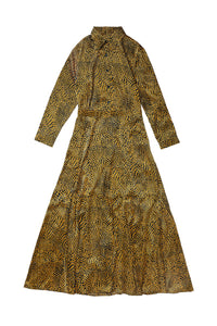 Julia Dress in Gold Print #8103PG