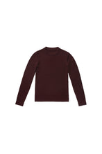 Load image into Gallery viewer, Basket Wave Sweater in Wine  #8190