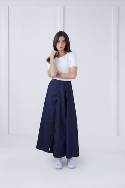 Karlie Skirt in Blue Denim #8237D