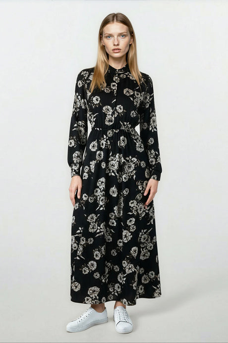 Patricia Dress Brown Flower #8249BFP