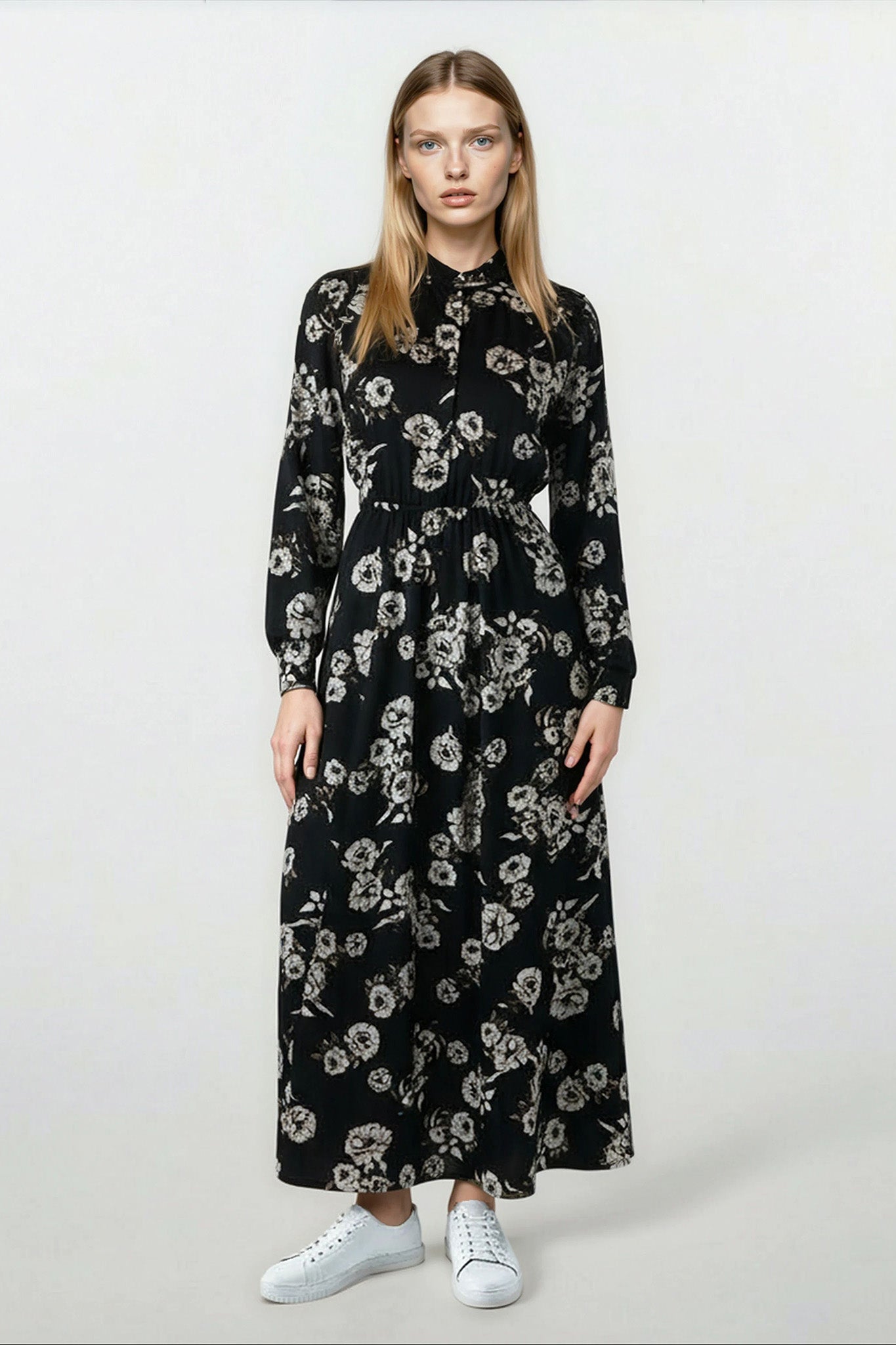 Patricia Dress Brown Flower #8249BFP