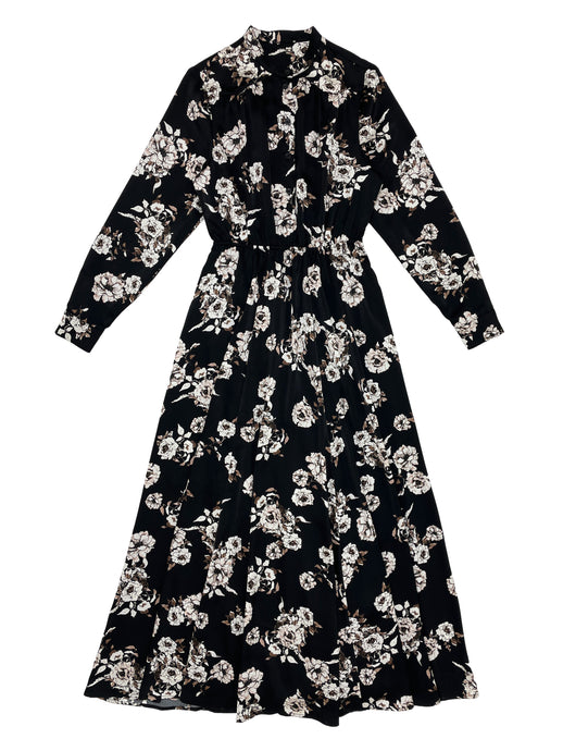 Patricia Dress Brown Flower #8249BFP