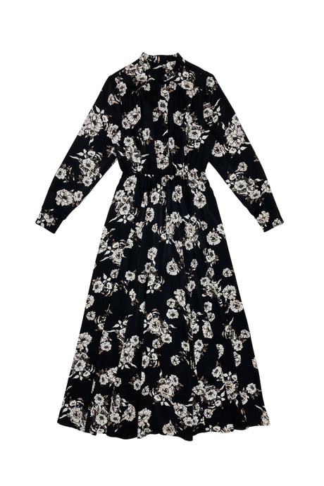 Patricia Dress Brown Flower #8249BFP