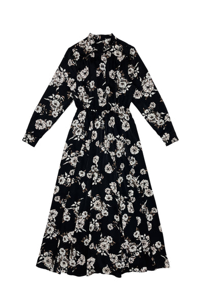Patricia Dress Brown Flower #8249BFP