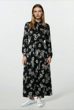 Load image into Gallery viewer, Patricia Dress Brown Flower #8249BFP