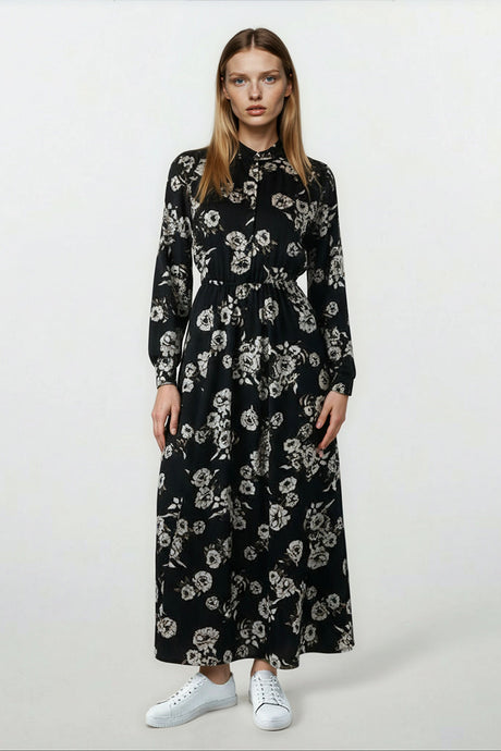 Patricia Dress Brown Flower #8249BFP