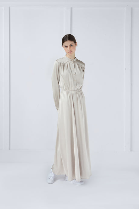 Patricia Dress in Beige #8249BST