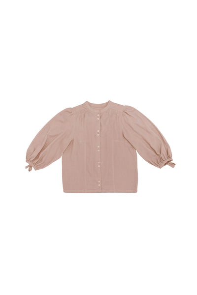 Elsa Blouse in Mauve Linen #8302LNMV