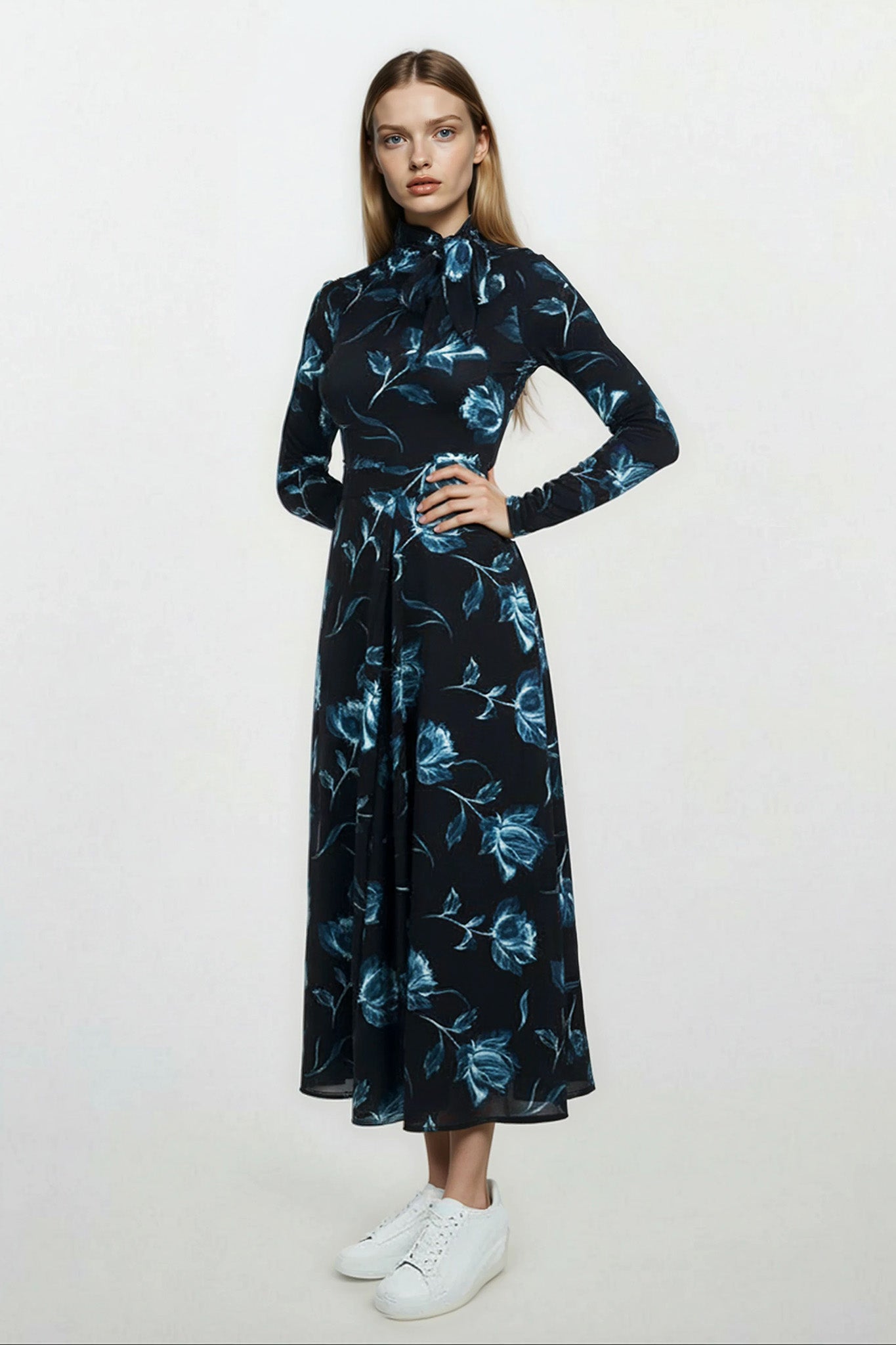 Anais Skirt Blue Rose #8303BLFL
