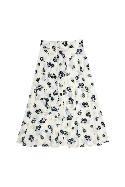 Helena Skirt in Black Flower Print #8303FI