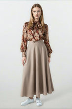 Load image into Gallery viewer, Anais Skirt in Taupe #8303WP