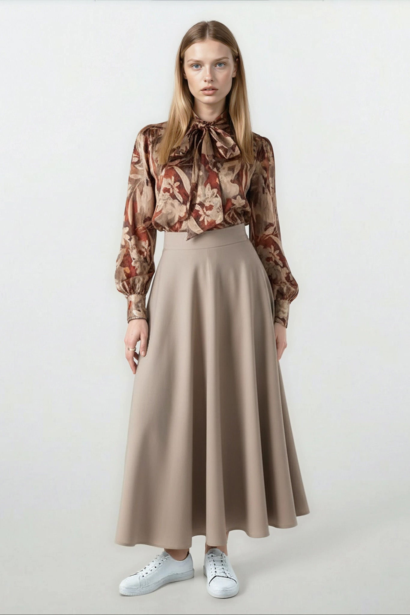 Anais Skirt in Taupe #8303WP